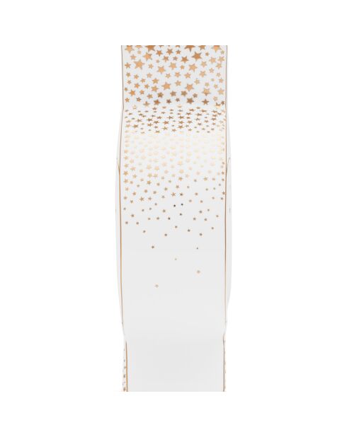 Vase plat en Porcelaine Royal Winter White blanc - 4.5x15.5x16.5 cm