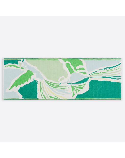 Etole en Coton Bio Calysto verte - 70x200 cm