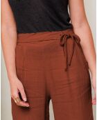Pantalon 100% Lin Jade rouille