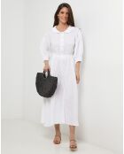 Robe 100% Lin Shana blanche