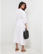 Robe 100% Lin Shana blanche