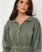 Robe 100% Lin Shana kaki