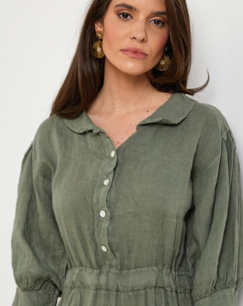 Robe 100% Lin Shana kaki