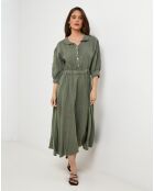 Robe 100% Lin Shana kaki