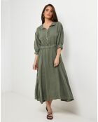 Robe 100% Lin Shana kaki