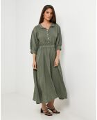 Robe 100% Lin Shana kaki