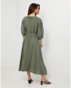 Robe 100% Lin Shana kaki
