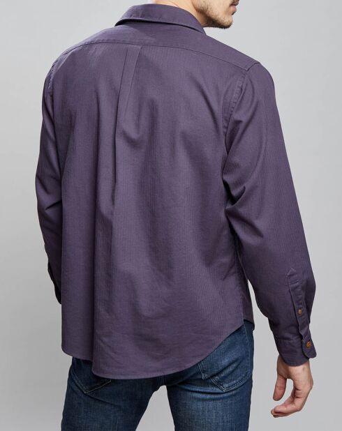 Chemise droite Gush en Coton bleu violine