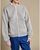 Bomber oversize Machine gris