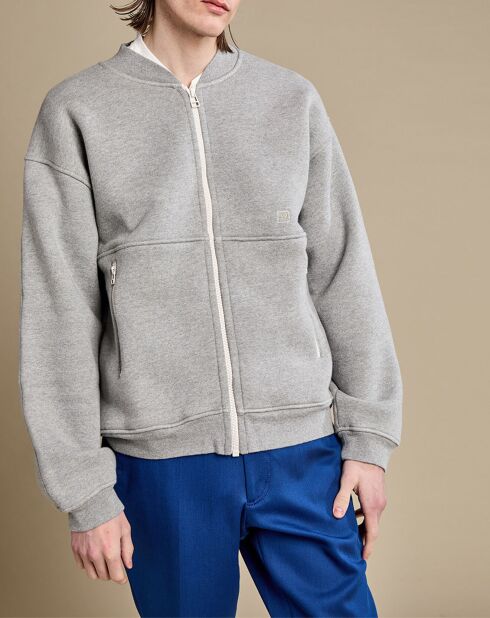 Bomber oversize Machine gris