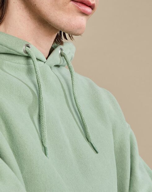 Sweat à capuche 100% Coton Bio Fredo basil