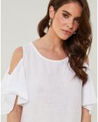 Robe 100% Lin Meline blanche