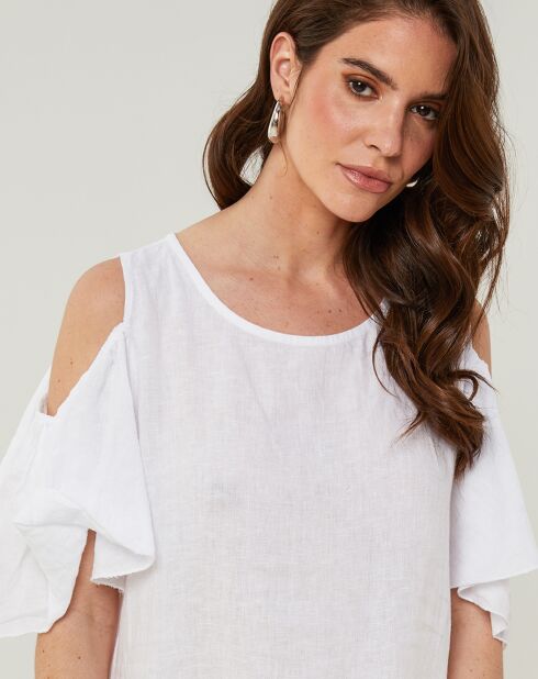 Robe 100% Lin Meline blanche