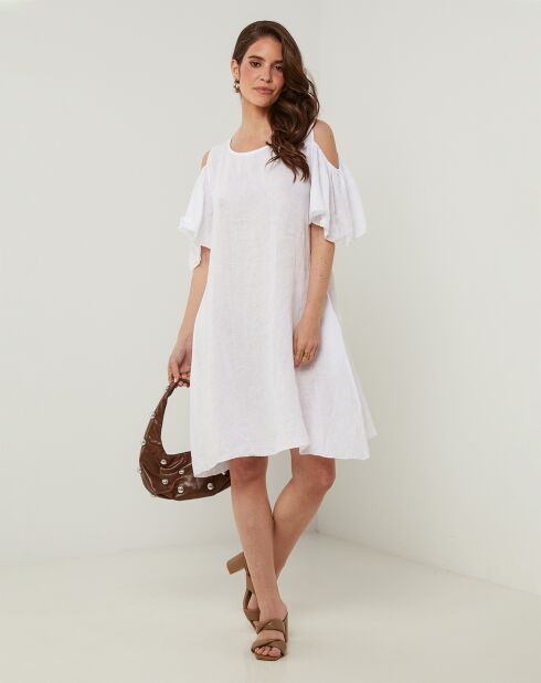 Robe 100% Lin Meline blanche