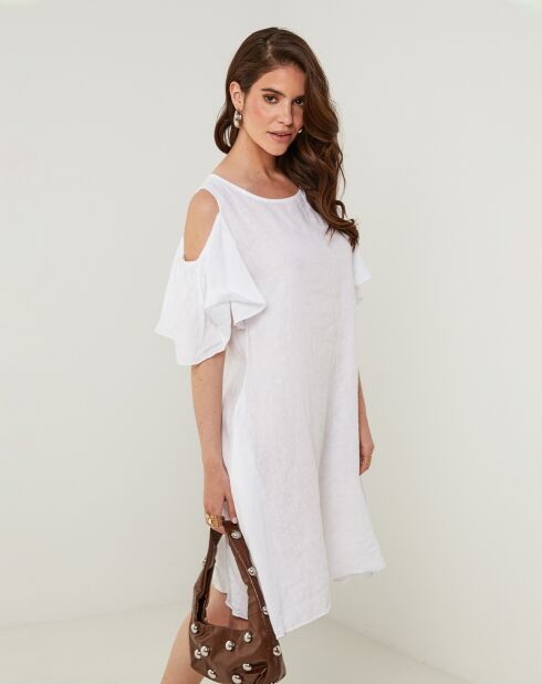 Robe 100% Lin Meline blanche