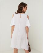 Robe 100% Lin Meline blanche