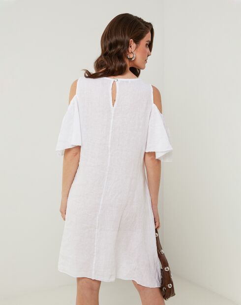 Robe 100% Lin Meline blanche