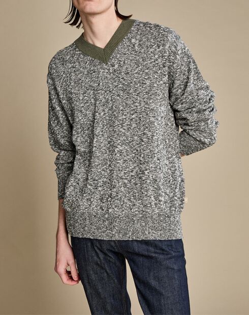 Pull Notka vert/noir