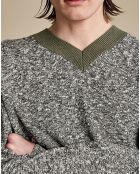 Pull Notka vert/noir