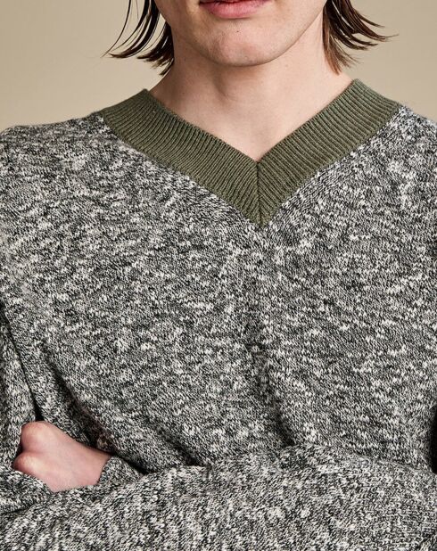 Pull Notka vert/noir
