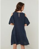 Robe 100% Lin Meline marine