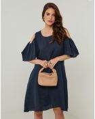 Robe 100% Lin Meline marine