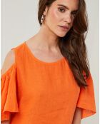 Robe 100% Lin Meline orange