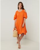 Robe 100% Lin Meline orange
