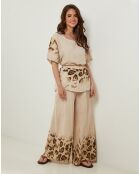 Top 100% Lin Sacha taupe