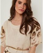Top 100% Lin Sacha taupe