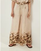 Pantalon 100% Lin Linda beige