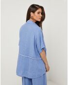 Chemise 100% Lin Tessa azur