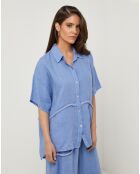 Chemise 100% Lin Tessa azur