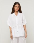 Chemise 100% Lin Tessa blanche