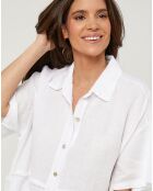 Chemise 100% Lin Tessa blanche