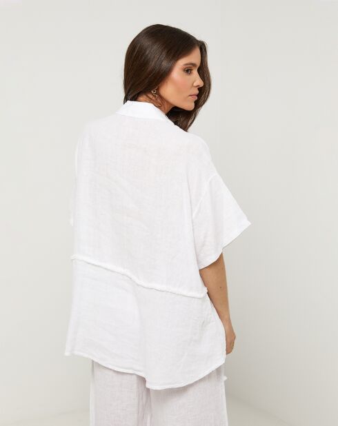 Chemise 100% Lin Tessa blanche