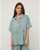 Chemise 100% Lin Tessa verte