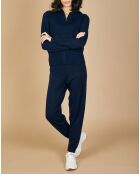 Pantalon de Jogging en Laine & Cachemire Olivia nuit/marine