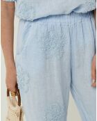 Pantalon 100% Lin Uma ciel