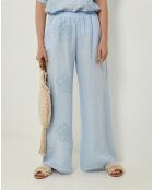 Pantalon 100% Lin Uma ciel