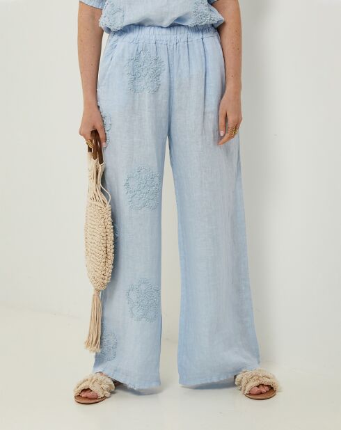 Pantalon 100% Lin Uma ciel