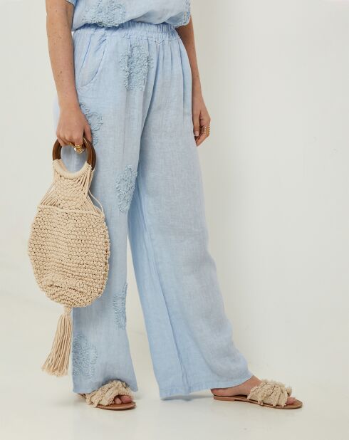 Pantalon 100% Lin Uma ciel