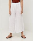 Pantalon 100% Lin Zoe blanc