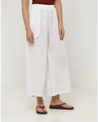Pantalon 100% Lin Zoe blanc