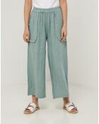 Pantalon 100% Lin Zoe vert