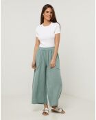Pantalon 100% Lin Zoe vert