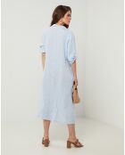 Robe 100% Lin Tilila ciel