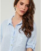 Robe 100% Lin Tilila ciel