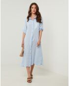 Robe 100% Lin Tilila ciel