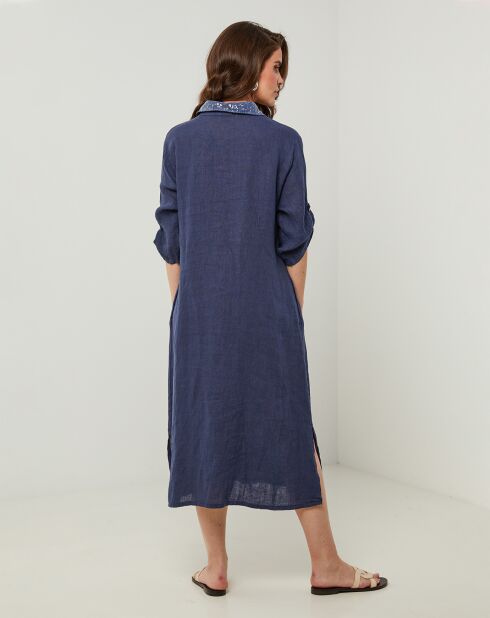 Robe 100% Lin Tilila marine